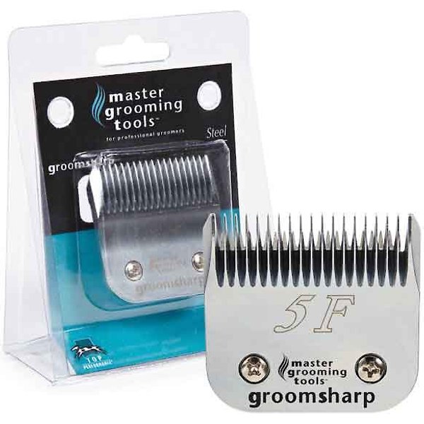 MASTER GROOMING TOOLS GroomSharp Steel Pet Grooming Blade, Size 5F