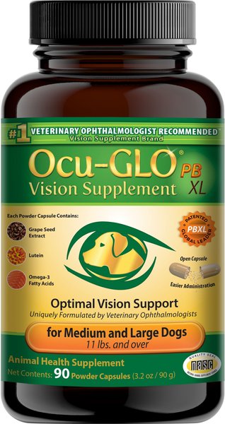 Animal Necessity Ocu-GLO Powder Blend Vision Medium & Large Dog Supplement, 90 count slide 1 of 3
