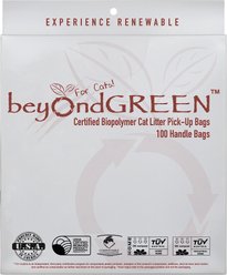 beyondGREEN Plant-Based Cat Litter Waste Bags, 100 count