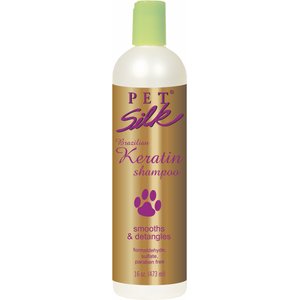 Pet Silk Brazilian Keratin Dog & Cat Shampoo, 16-oz bottle