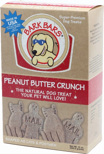 Bark Bars Peanut Butter Crunch Dog Treats, 12-oz box slide 1 of 2