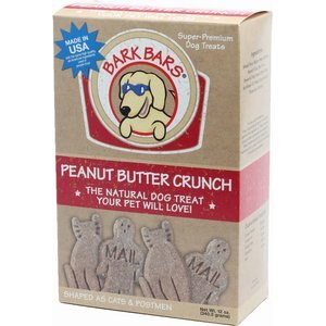 Bark Bars Peanut Butter Crunch Dog Treats, 12-oz box