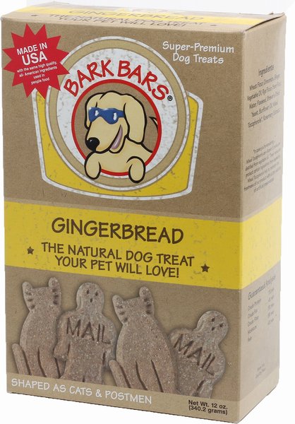 Bark Bars Gingerbread Dog Treats, 12-oz box slide 1 of 2