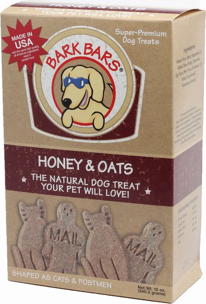 Bark Bars Honey & Oats Dog Treats, 12-oz box slide 1 of 2