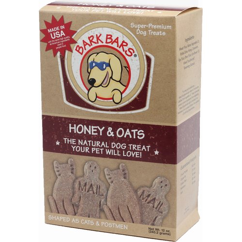 Bark Bars Honey & Oats Dog Treats, 12-oz box Product background