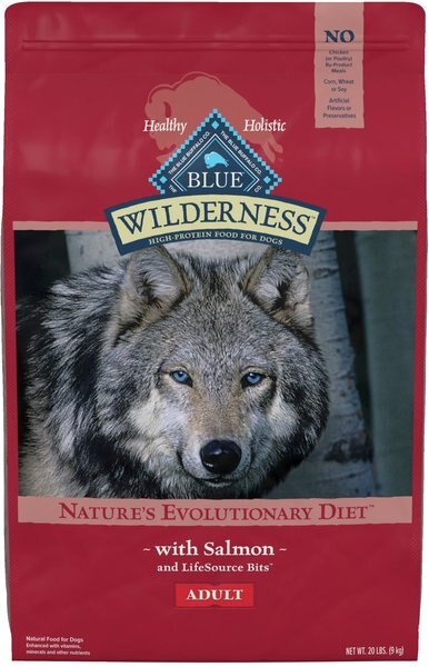 Blue Buffalo Wilderness Salmon Recipe Grain-Free Dry Dog Food, 20-lb bag slide 1 of 10
