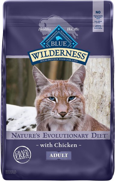 Blue Buffalo Wilderness Chicken Recipe Grain-Free Dry Cat Food, 9.5-lb bag slide 1 of 7