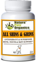 Natura Petz Organics All Shins & Grins Dog Supplement, 90 count slide 1 of 3