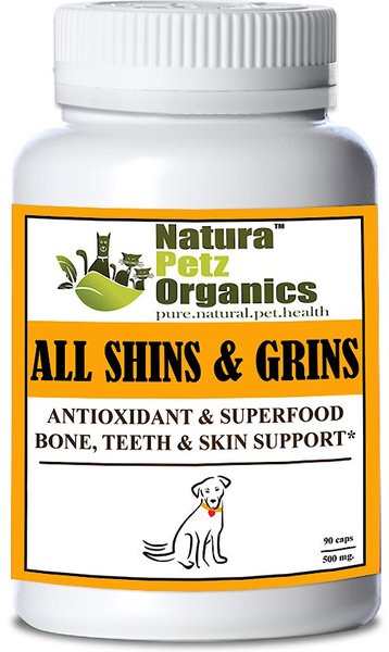 NATURA PETZ ORGANICS All Shins & Grins Dog Supplement, 90 count 