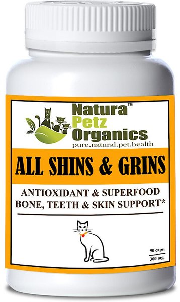 Natura Petz Organics All Shins & Grins Cat Supplement, 90 count slide 1 of 3