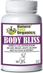 Natura Petz Organics Body Bliss Dog Supplement, 90 count