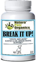 Natura Petz Organics Break It Up! Herbal Medicine for Stone Breaking for Dogs, 90 Count
