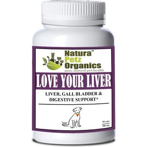 Natura Petz Organics Love Your Liver Dog Supplement, 90 count