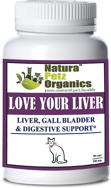 Natura Petz Organics Love Your Liver Cat Supplement, 90 count slide 1 of 3