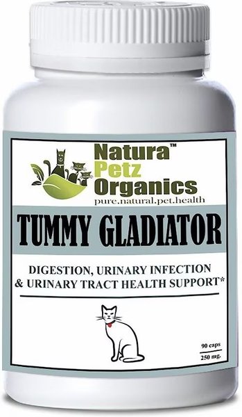 Natura Petz Organics Tummy Gladiator Cat Supplement, 90 count slide 1 of 3