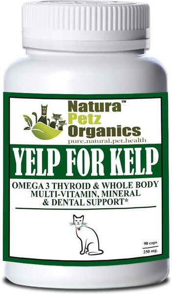 Natura Petz Organics Yelp For Kelp Cat Supplement, 90 count slide 1 of 3
