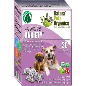 Natura Petz Organics Anxiety Starter Pack Dog Supplement, 30 count