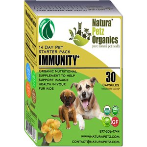 Natura Petz Organics Immunity Starter Pack Dog Supplement, 30 count