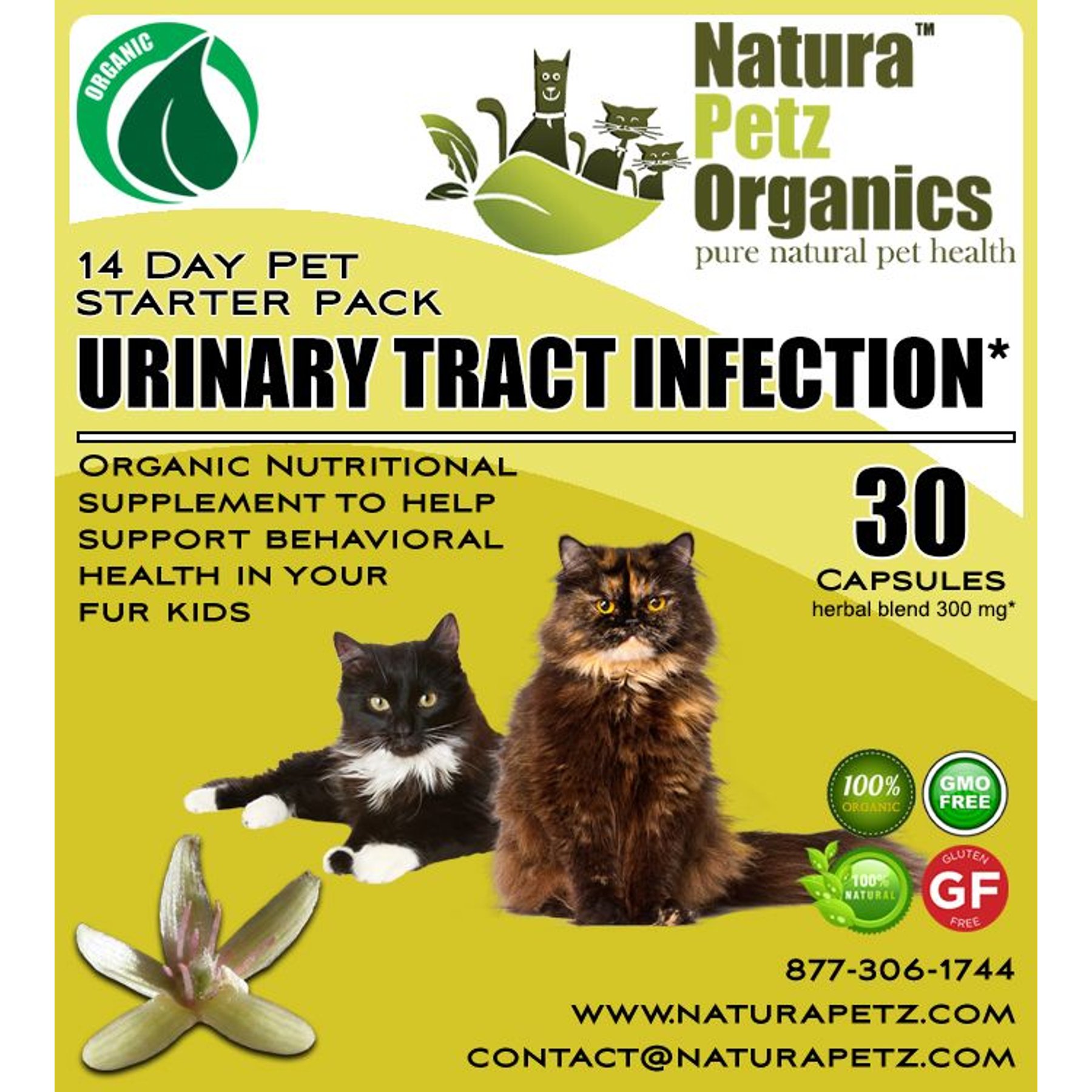 NATURA PETZ ORGANICS Starter Pack Homeopathic Medicine for Urinary ...