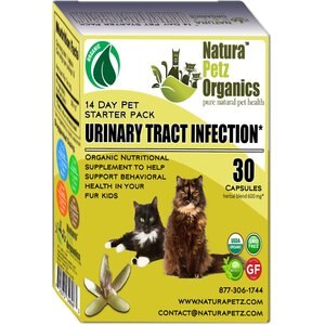 Natura Petz Organics Starter Pack Homeopathic Medicine for Urinary Tract Infections (UTI) for Cats, 30 count