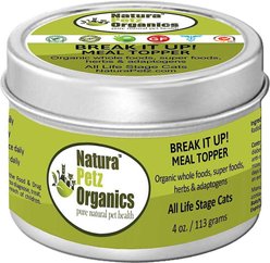 Natura Petz Organics Break It Up! Homeopathic Medicine for Stone Breaking for Cats, 4-oz tin