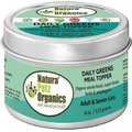 Natura Petz Organics Daily Greens Turkey Flavored Powder Immune Supplement for Cats, 4-oz tin