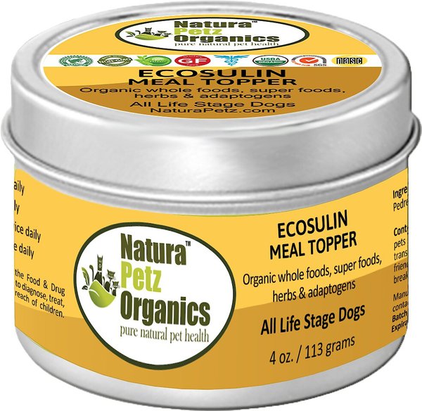 Discontinued NATURA PETZ ORGANICS Ecosulin Turkey Flavored Powder