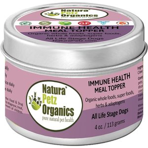 Natura Petz Organics Immune Health Turkey Flavored Powder Immune Supplement for Dogs, 4-oz tin