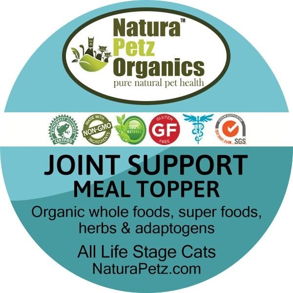 Natura Petz Organics Joint Support Turkey Flavored Powder Joint Supplement for Cats, 4-oz tin slide 1 of 2