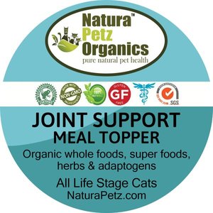 Natura Petz Organics Joint Support Turkey Flavored Powder Joint Supplement for Cats, 4-oz tin