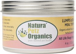 Natura Petz Organics Lumps & Bumps Turkey Flavored Powder Skin & Coat Supplement for Dogs& Cats, 4-oz tin