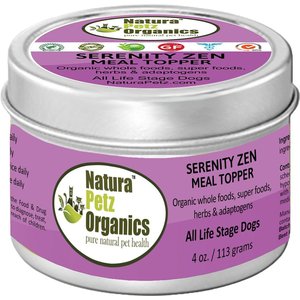 Natura Petz Organics Serenity Zen Turkey Flavored Powder Calming Supplement for Dogs, 4-oz tin
