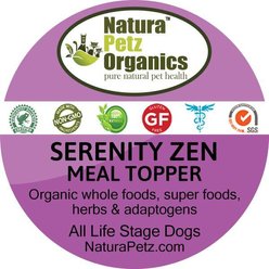 Natura Petz Organics Serenity Zen Turkey Flavored Powder Calming Supplement for Dogs, 4-oz tin slide 2 of 4