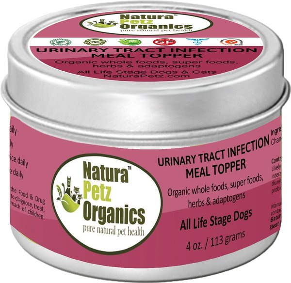 Natura Petz Organics Urinary Tract Infection Turkey Flavored Powder Urinary & Kidney Supplement for Dogs, 4-oz tin slide 1 of 2