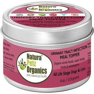 Natura Petz Organics Urinary Tract Infection Turkey Flavored Powder Urinary & Kidney Supplement for Dogs & Cats, 4-oz tin