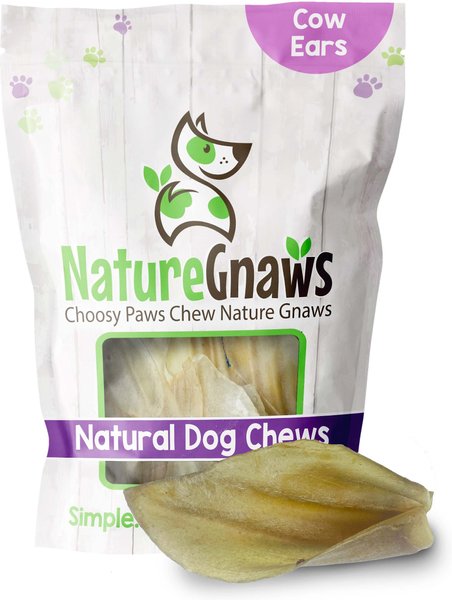 Nature Gnaws Whole Cow Ears Dog Treats, 6 count slide 1 of 8