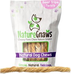 Nature Gnaws Tripe Twists 9 - 10" Dog Treats, 10 count