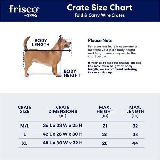 Frisco Fold & Carry Double Door Collapsible Wire Dog Crate & Mat Kit, X-Large