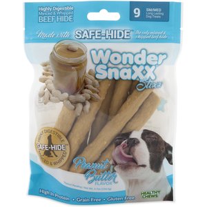 Petmate Wonder SnaXX Stixx Peanut Butter Flavor Dog Treats, 9 count