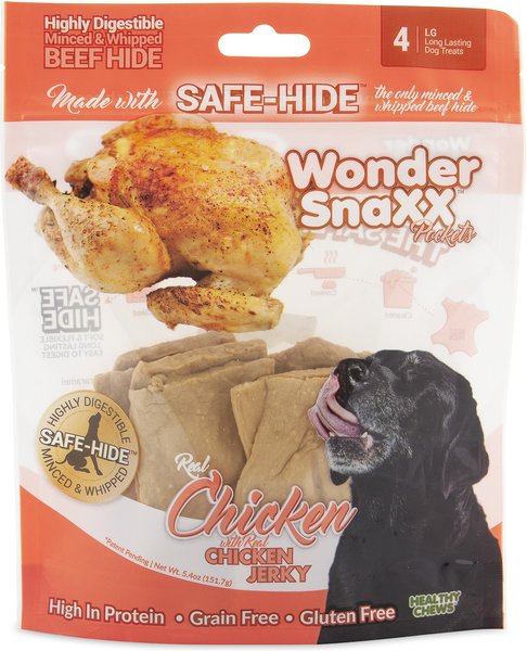 Petmate Wonder SnaXX Pockets Chicken Jerky Dog Treats, 4 count slide 1 of 3