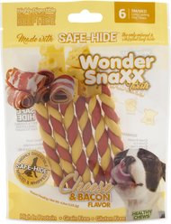 Petmate Wonder SnaXX Twists Cheese & Bacon Flavor Dog Treats, 6 count
