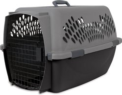 Aspen Pet Dog & Cat Kennel, Gray/Black, 26-in