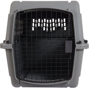 Aspen Pet Traditional Dog & Cat Carrier, Light Gray, 28-in