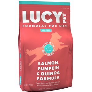 Lucy Pet Products Formulas for Life Grain-Free Salmon, Pumpkin & Quinoa Formula Dry Dog Food, 12-lb bag