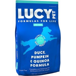 Lucy Pet Products Formulas for Life Grain-Free Duck, Pumpkin & Quinoa Formula Dry Dog Food, 12-lb bag
