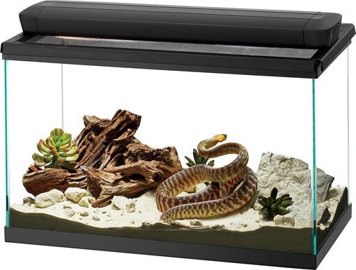 Zilla Pro Sol Reptile Terrarium Lamp Fixture, Black, 20-in