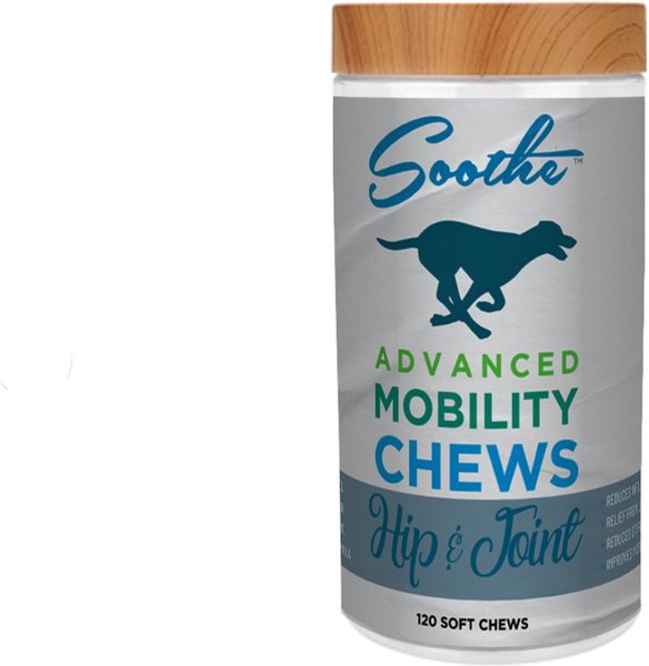 Soothe by BuddyRest Advanced Mobility Hip & Joint Soft Chews Dog Supplement, 120 count slide 1 of 3