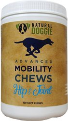 Natural Doggie Advanced Mobility Hip & Joint Soft Chews Dog Supplement, 120 count slide 1 of 3