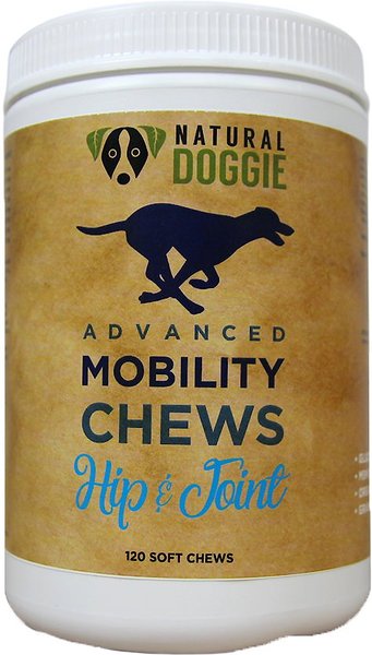 Natural Doggie Advanced Mobility Hip & Joint Soft Chews Dog Supplement, 120 count slide 1 of 3