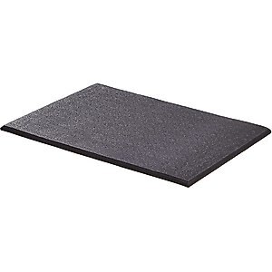 MidWest QuietTime Cushioned Antimicrobial Dog Crate Mat, Black, Medium 